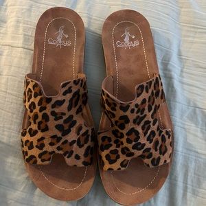 Corky’s cheetah sandal